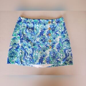 Lilly Pulitzer Luxletic Ocean Trail Skort Size M.